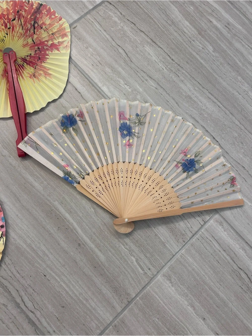 Assorted Floral Hand Fans bundle